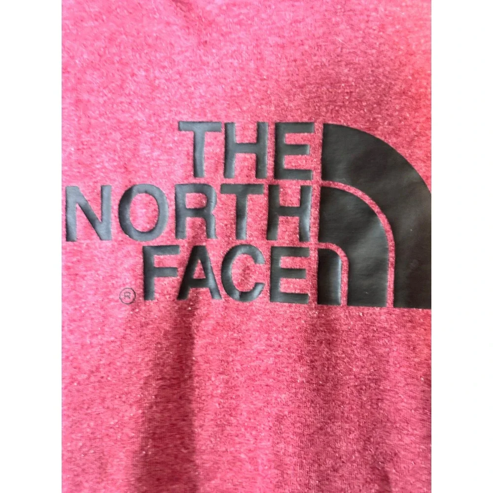 The North Face Hoodie Mens Large Red Heather Big Logo Pullover Gorpcore